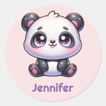 Schattig Kawaii Panda gepersonaliseerd ontwerp