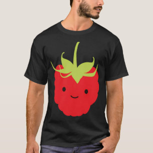 Schattig Kawaii Rode Framboos T-shirt