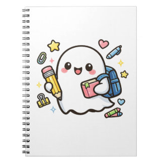Schattig Kawaii Schoolspook met Rugzak Notitieboek