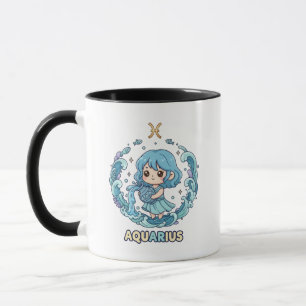 Schattig Kawaii Waterman Sterrenbeeld Mok