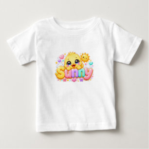 Schattig Kawaii Zonnig Kuiken Naam Pastel Roze Gla
