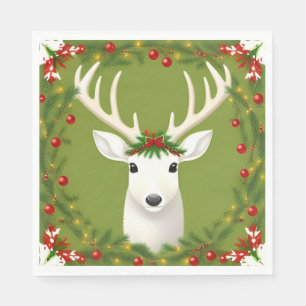 Schattig kerst hert  servet