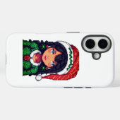 Schattig Kerst meisje Case-Mate iPhone Case (Achterkant (horizontaal))