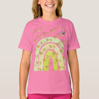 Schattig Kerstbel Lijntekening T-shirt