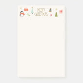Schattig kerstfeest  post-it® notes (Voorkant)