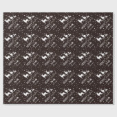 Schattig kerstfeest rendierpatroon cadeaupapier (Vlak)