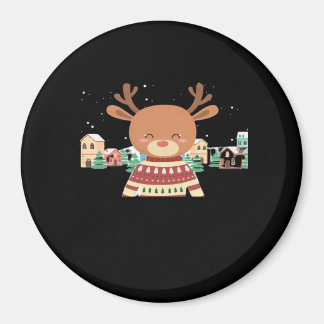 Schattig Kersthert Minimaal Design  Magneet