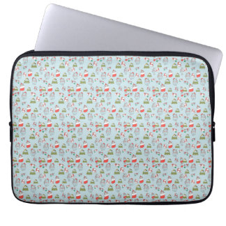 Schattig Kerstkattenpatroon – Festelijke Holiday D Laptop Sleeve