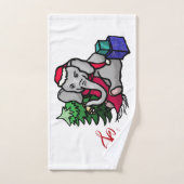Schattig kerstkerstkerstkerstkerstkerstkerstkerstm handdoek (Handdoek)
