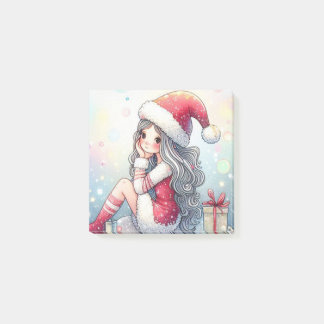 Schattig Kerstmeisje post-it notitie Post-it® Notes