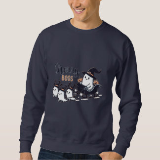 Schattig Kerstmis spook en snoepstok patroon Trui