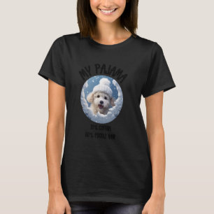 Schattig Kerstpudeldier - Grappig Hondontwerp voor T-shirt
