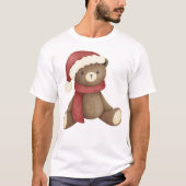 Schattig kerstteddy Bear T-shirt (Voorkant)