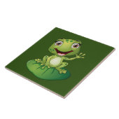 schattig kikker liefhebbers dier tegeltje (Zijkant)