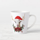 Schattig Kind kerstmis LaMancha Goat Latte Mok (Rechts)