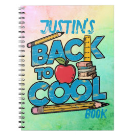 Schattig kind terug naar school  notitieboek