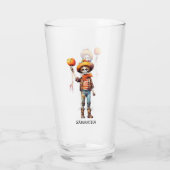 Schattig Kind Zombie - Schattige Halloween (3) Glas (Achterkant)