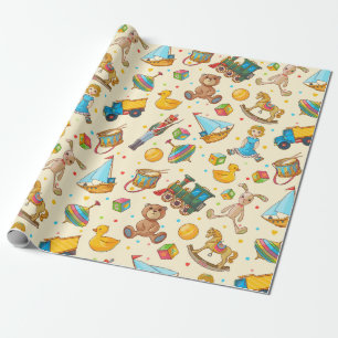 Schattig Kinder patroon Cadeaupapier