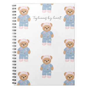 Schattig kinderverpleegster notitieboek