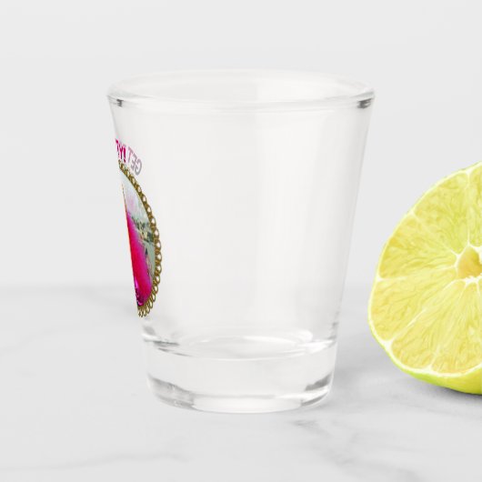 Schattig kip krijg heet glas! shot glas (Rechts)