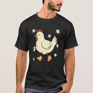 Schattig Kipje in Regenlaarzen T-shirt