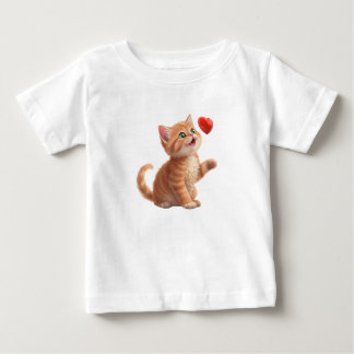 Schattig Kitten met Hart Baby