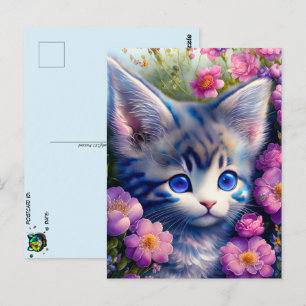 Schattig kitten, Postcrossing Briefkaart