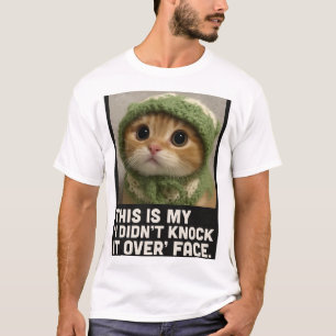 Schattig Kitty Meme – “Ik heb het niet omgegooid” T-shirt