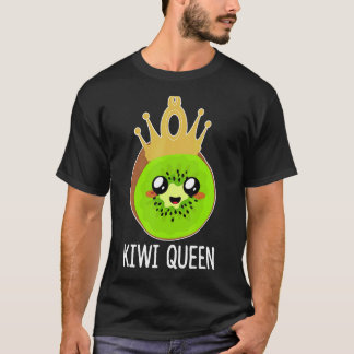 Schattig Kiwi Koningin Kiwi Fruit Outfit Kiwi Frui T-shirt
