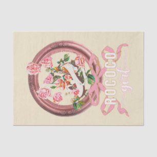 Schattig Klassiek Roze Rococo Meisje Rozen Boog Sc Tissuepapier