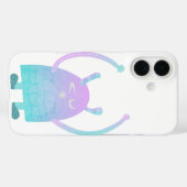 Schattig Klein Blauw Monster Case-Mate iPhone Case (Achterkant (horizontaal))