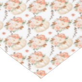 Schattig klein blush roze crème pompoenen herfst t tafelkleed (Gekanteld)