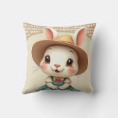 Schattig klein Bunny Rabbit Kussen (Achterkant)