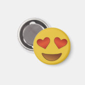 Schattig & klein hart voor ogen emoji magneet (Voorkant / Achterkant)
