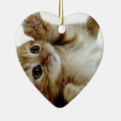 schattig klein kattengembertje keramisch ornament (Rechts)