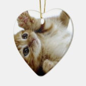 schattig klein kattengembertje keramisch ornament (Links)
