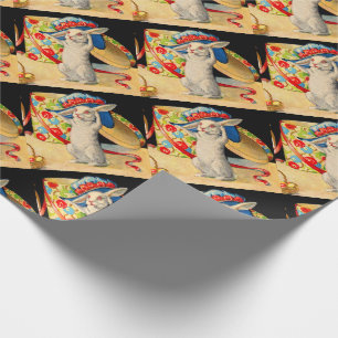 schattig klein konijntje met groot pet cadeaupapier
