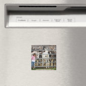 Schattig klein meisje en ezels magneet (Insitu (Vaatwasser))