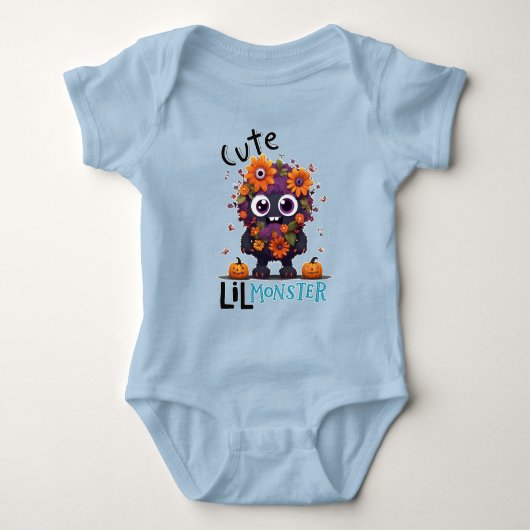 Schattig klein monster romper (Voorkant)