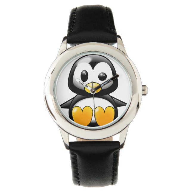 Schattig klein pinguïn horloge (Voorkant)