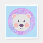 Schattig klein polar Beer Servet (Voorkant)