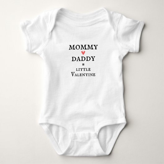 Schattig Klein Valentijnsdag Romper (Voorkant)