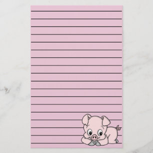 Schattig Klein Varkentje Briefpapier