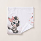 Schattig klein zebra  bad handdoek (Wasdoekje)