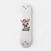 Schattig klein zebra skateboard (Voorkant)