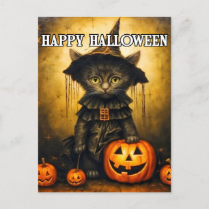 Schattig klein zwart Kat Briefkaart