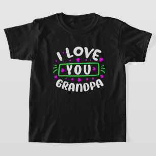 schattig kleindochter liefde opa t-shirt