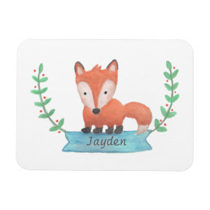 Schattig kleine Woodland Fox gepersonaliseerde Kin Magneet