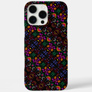 Schattig kleurrijk bloemmotief iPhone 16 pro max hoesje