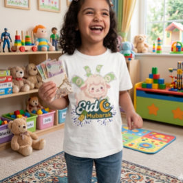 Schattig Kleurrijk Eid Mubarak Schaap Kids T-Shirt